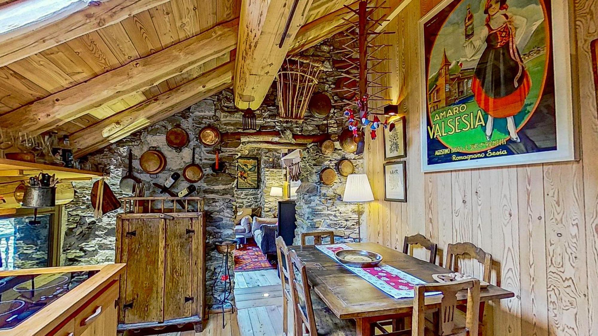 Вілла Ca' Scocc, Antica Casa Di Montagna In Valsesia Mollia Екстер'єр фото
