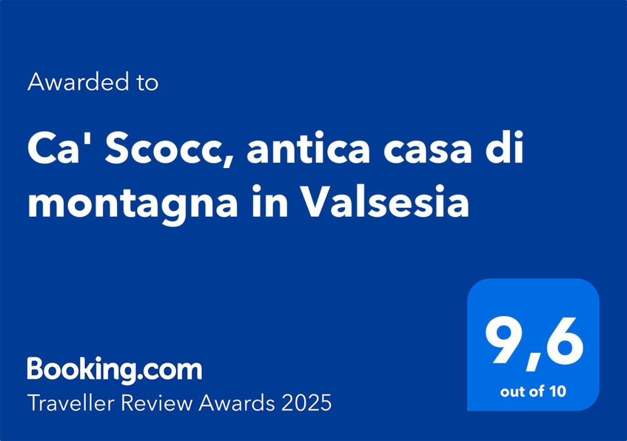 Вілла Ca' Scocc, Antica Casa Di Montagna In Valsesia Mollia Екстер'єр фото